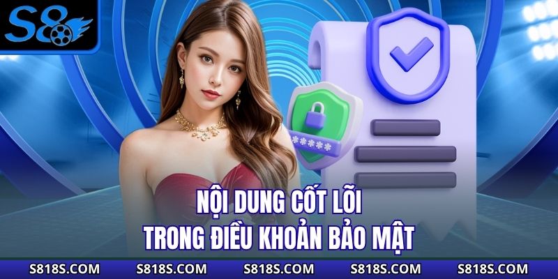 Nội dung cốt lõi trong điều khoản bảo mật